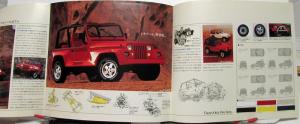 1990s Jeep Wrangler Custom Renegade Japanese Color Sales Folder Original XL