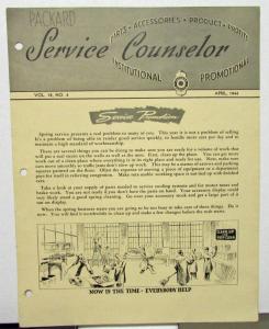 1944 Packard Technical Service Updates Vol 18 No 4 April Rare Original