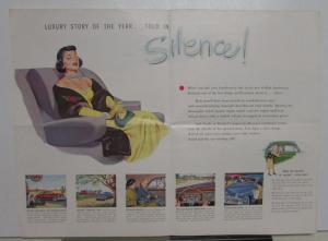 1949 Packard Eight Models Golden Anniversary Dealer Color Sales Brochure Folder