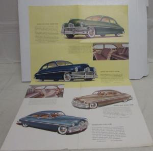 1949 Packard Eight Models Golden Anniversary Dealer Color Sales Brochure Folder
