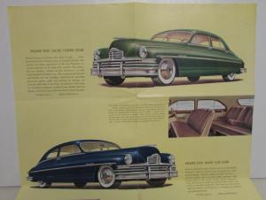 1949 Packard Eight Models Golden Anniversary Dealer Color Sales Brochure Folder
