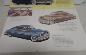 1949 Packard Eight Models Golden Anniversary Dealer Color Sales Brochure Folder
