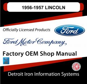 1956-1957 Lincoln Capri Mark II Premier Shop Manuals & Parts Books CD