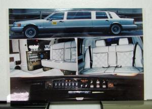 1991 Cadillac Lincoln Mercedes Benz Picasso Limousine Sales Portfolio
