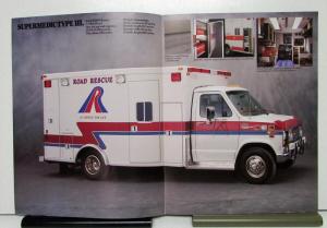1985 Ford Road Rescue Supermedic & Aero Star Sales Brochure