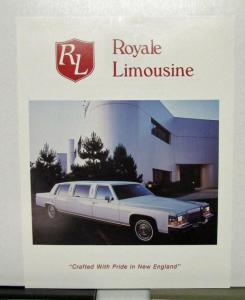 1989 Cadillac Lincoln Royal Limousine Sales Portfolio