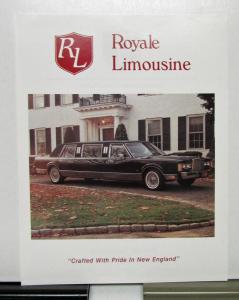 1989 Cadillac Lincoln Royal Limousine Sales Portfolio