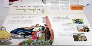 1949 Packard Super DeLuxe Dealer Color Sales Brochure Folder Golden Anniversary