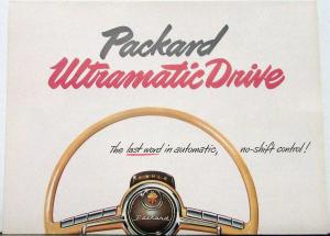 1950 Packard Ultramatic Drive Features Sales Brochure Folder Original