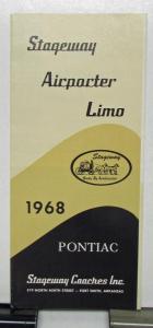 1968 Pontiac Armbruster Stageway Airpacter Limousine Sales Brochure
