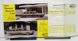 1968 Pontiac Armbruster Stageway Airpacter Limousine Sales Brochure