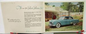 1952 Packard Dealer Prestige Brochure Patrician 400 Heavy Card Stock W/Envelope