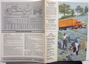 1955 GMC 370 370-8 & M 370 Gas Powered Truck Dealer Sales Brochure Original