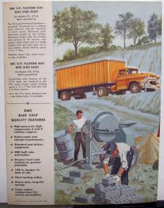 1955 GMC 370 370-8 & M 370 Gas Powered Truck Dealer Sales Brochure Original