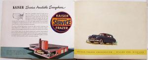 1947 Kaiser Special Color Sales Brochure Original Oversized