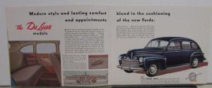Ford 1946 Small Dealer Color Sales Brochure Flathead Original