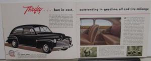 Ford 1946 Small Dealer Color Sales Brochure Flathead Original