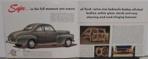 Ford 1946 Small Dealer Color Sales Brochure Flathead Original