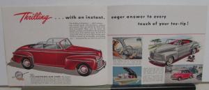 Ford 1946 Small Dealer Color Sales Brochure Flathead Original