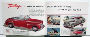 Ford 1946 Small Dealer Color Sales Brochure Flathead Original
