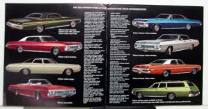 1970 Dodge Polara 2 & 4 Door Convertible Wagon Over Sized Sales Brochure Orig