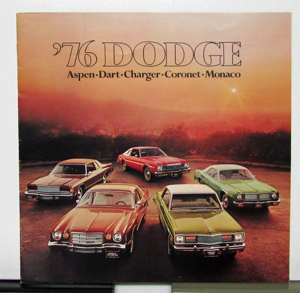 1976 Dodge Aspen Dart Charger Coronet Monaco Sales Brochure