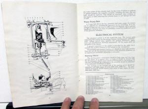 1935 DeSoto Six Airstream SF Owners Manual Care Operation Instructions Original