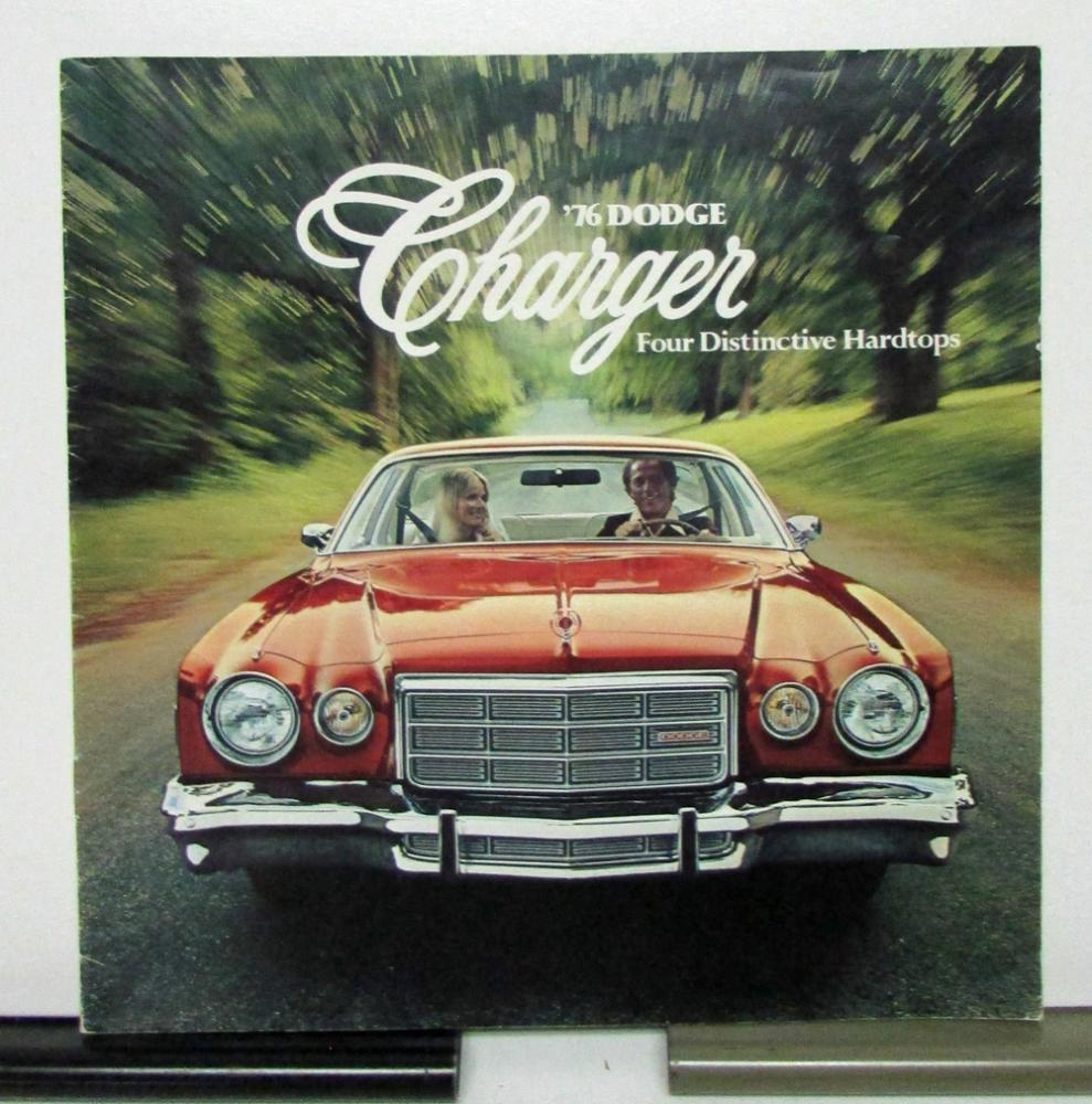1976 Dodge Charger Four Distinctive Hardtops Sales Brochure & Specifications