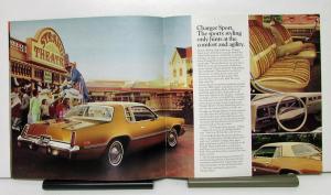 1976 Dodge Charger Four Distinctive Hardtops Sales Brochure & Specifications