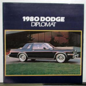 1980 Dodge Diplomat Sales Brochure & Specifications