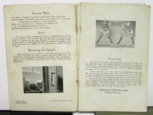 1940 DeSoto S7 Owners Manual Care & Maintenance Instructions Original