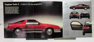1984 Dodge Daytona Sales Brochure & Specifications