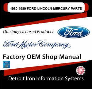 1980 1981 1982 1983 1984 1985 1986-1989 Ford Lincoln Mercury Parts Manuals CD