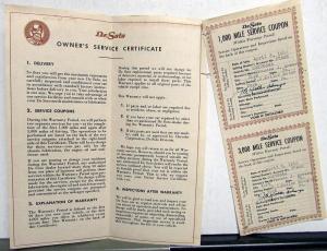 1953 DeSoto Six Owners Manual Care & Operation Instructions Maintenance Original