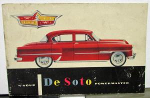 1954 DeSoto Powermaster 6 Owners Manual Care Operation Instructions Maintenance