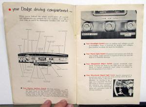 1953 Dodge Meadowbrook Owners Manual Care & Operation Instructions Original