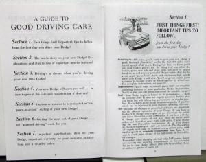 1954 Dodge Royal Coronet V8 & 6 Owners Manual Care & Operation New Reproduction