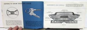 1961 Dodge Passenger Car Owners Manual Care & Operation Instructions Original