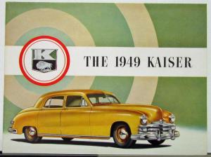 1949 Kaiser Special Sedan & Deluxe Color Sales Folder Oversized Original