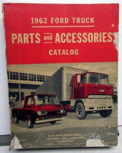 1962 62 Ford Truck Parts Catalog Manual F 100 250 350 Pickup Diesel HD Tilt Cab