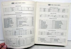 1962 62 Ford Truck Parts Catalog Manual F 100 250 350 Pickup Diesel HD Tilt Cab