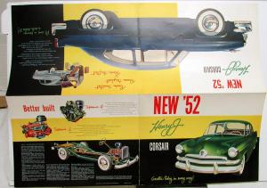 1952 Henry J Corsair Kaiser Frazer Color Sales Folder Brochure Original