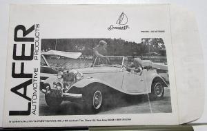 1974 1975 Lafer Spinnaker Auto of Brazil Press Release Photos Original