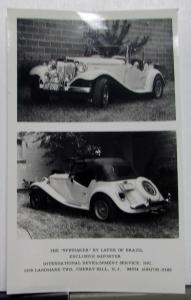 1974 1975 Lafer Spinnaker Auto of Brazil Press Release Photos Original