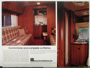 1979 LaPalma Motorhome Sales Folder & Floorplan Data Sheet Color Original