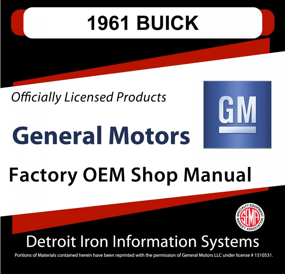 1961 Buick Electra 225 Invicta LeSabre Shop Manuals & Parts Books CD