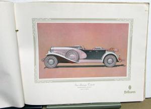 1928 1929 LeBaron Coachwork Lincoln Packard Stutz Duesenberg Sales Brochure Orig