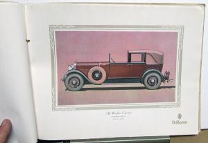 1928 1929 LeBaron Coachwork Lincoln Packard Stutz Duesenberg Sales Brochure Orig