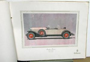 1928 1929 LeBaron Coachwork Lincoln Packard Stutz Duesenberg Sales Brochure Orig