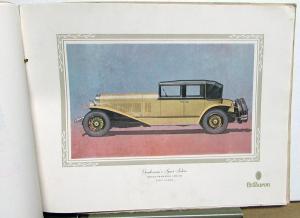 1928 1929 LeBaron Coachwork Lincoln Packard Stutz Duesenberg Sales Brochure Orig